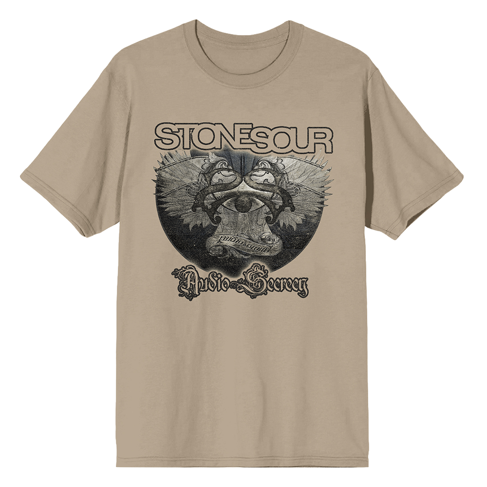 Audio Secrecy Distressed Album Badge Tee