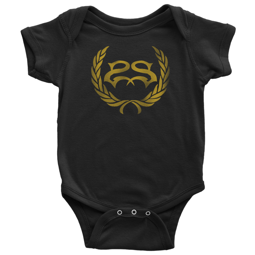 Leaves Distressed Logo Onesie